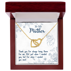 Thank You For Always Being There - Interlocking Hearts Necklace